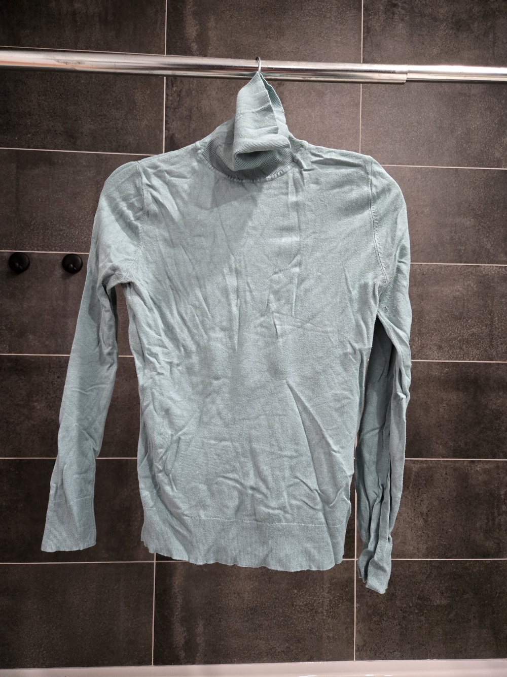 twik Light Aqua Turtleneck Sweater